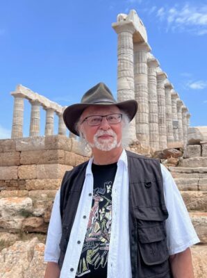 Steven at Temple of Poseidon Steven at Temple of Poseidon